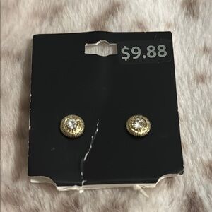 ✨ 5 for $25 ✨ Gold Stud Earrings with Crystal Accents